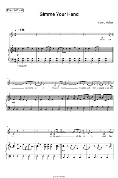 undefined Samu Haber - Gimme Your Hand
