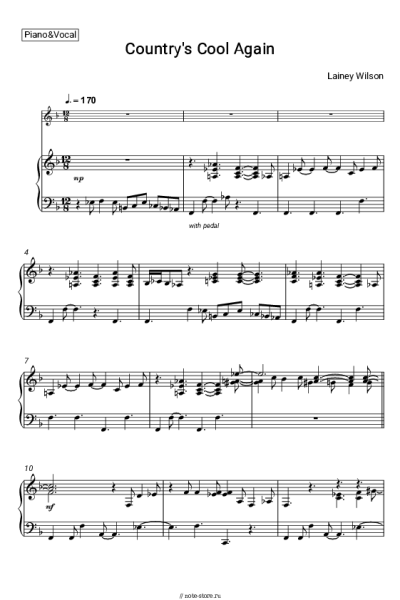 Ноты, аккорды Lainey Wilson - Country's Cool Again