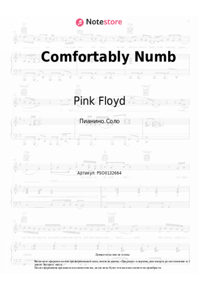 undefined Pink Floyd - Comfortably Numb