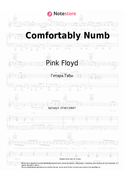 undefined Pink Floyd - Comfortably Numb