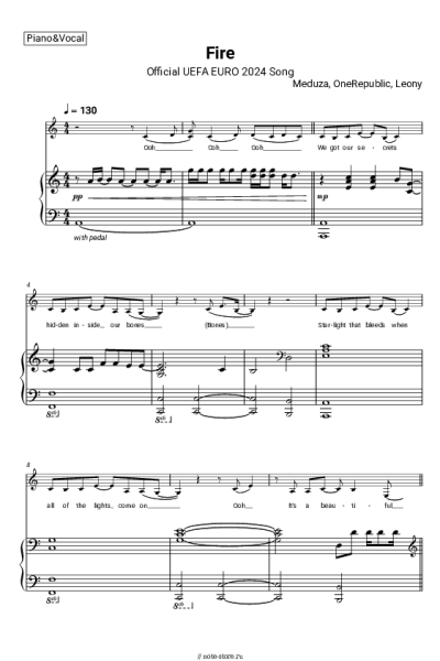 undefined OneRepublic, Meduza, Leony - Fire (Official UEFA EURO 2024 Song)