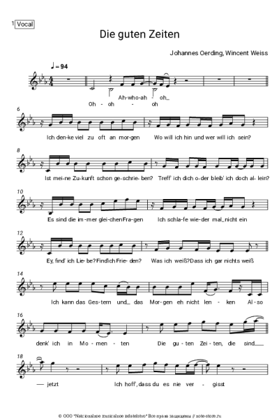 undefined Johannes Oerding, Wincent Weiss - Die guten Zeiten
