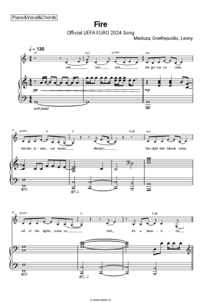 undefined OneRepublic, Meduza, Leony - Fire (Official UEFA EURO 2024 Song)