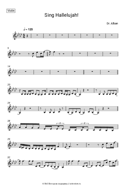 Ноты, аккорды Dr. Alban - Sing Hallelujah!
