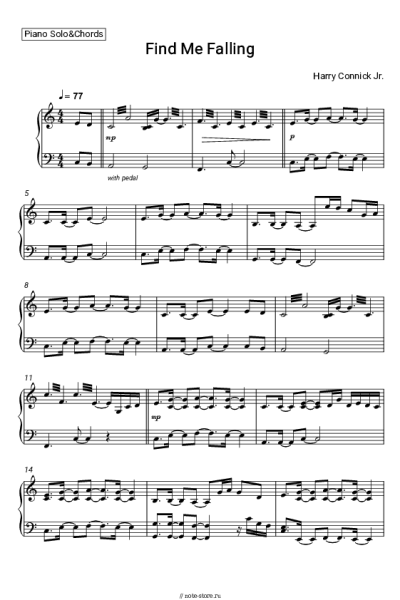 Ноты, аккорды Harry Connick Jr. - Find Me Falling