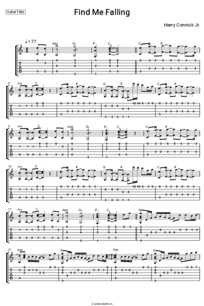 Ноты, аккорды Harry Connick Jr. - Find Me Falling