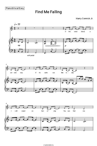 Ноты, аккорды Harry Connick Jr. - Find Me Falling