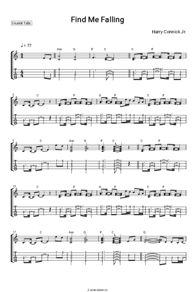 Ноты, аккорды Harry Connick Jr. - Find Me Falling