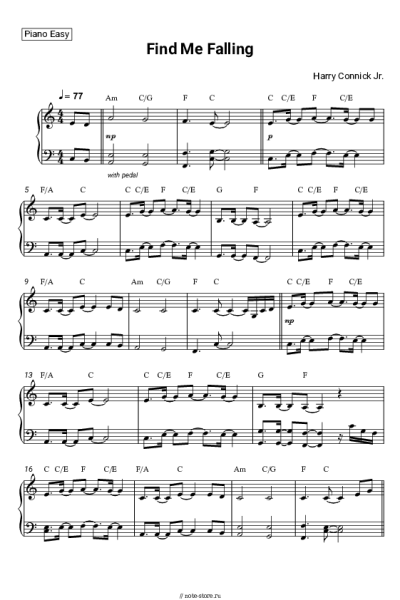 Ноты, аккорды Harry Connick Jr. - Find Me Falling