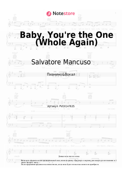 undefined Salvatore Mancuso, Max Niklas - Baby, You're the One (Whole Again)