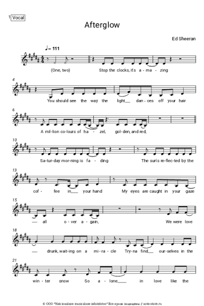 undefined Ed Sheeran - Afterglow