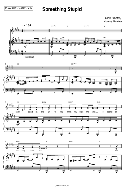 undefined Frank Sinatra, Nancy Sinatra - Somethin' Stupid