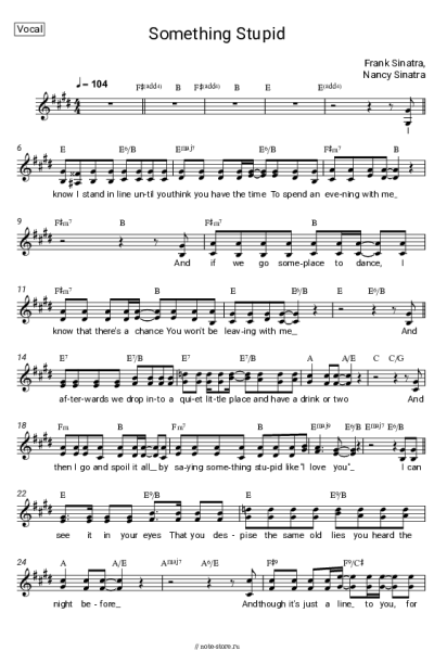 undefined Frank Sinatra, Nancy Sinatra - Somethin' Stupid