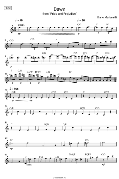 undefined Dario Marianelli - Dawn (from Pride and Prejudice)