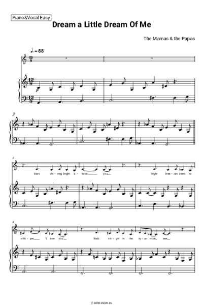 undefined The Mamas & the Papas - Dream A Little Dream Of Me