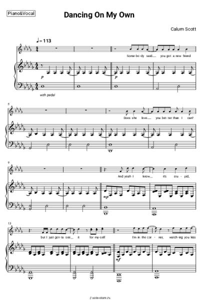 undefined Calum Scott - Dancing On My Own