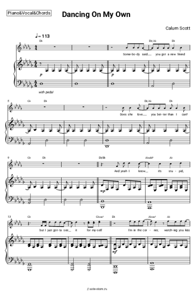 undefined Calum Scott - Dancing On My Own