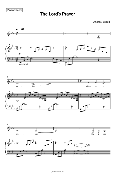 undefined Andrea Bocelli - The Lord's Prayer