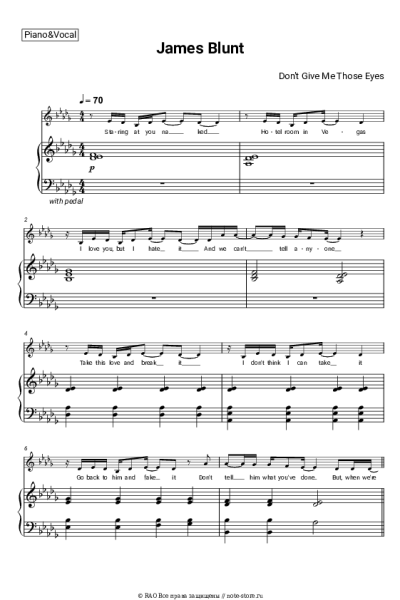 undefined James Blunt - Don't Give Me Those Eyes