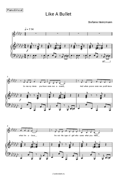 undefined Stefanie Heinzmann - Like A Bullet