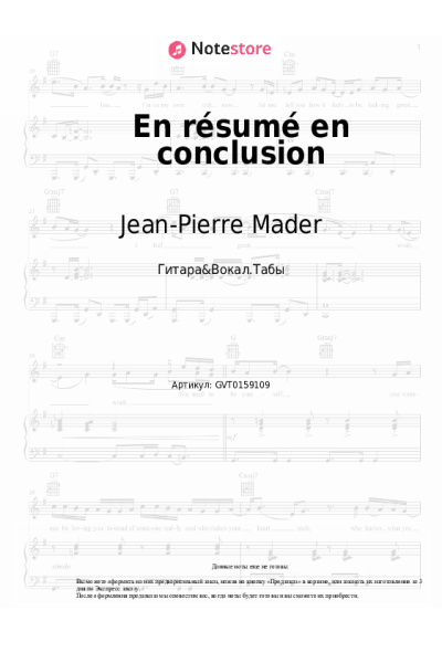 undefined Jean-Pierre Mader - En résumé en conclusion