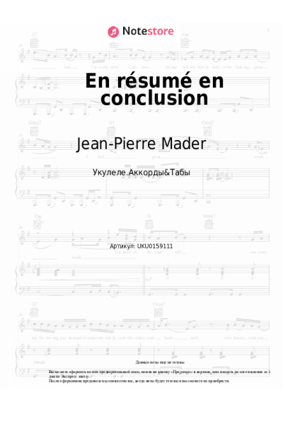 undefined Jean-Pierre Mader - En résumé en conclusion