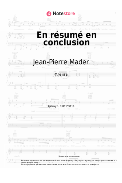 undefined Jean-Pierre Mader - En résumé en conclusion