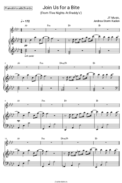 undefined JT Music, Andrea Storm Kaden - Join Us For A Bite (From 'Five Nights At Freddy's')