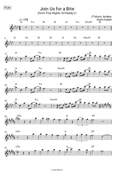 undefined JT Music, Andrea Storm Kaden - Join Us For A Bite (From 'Five Nights At Freddy's')