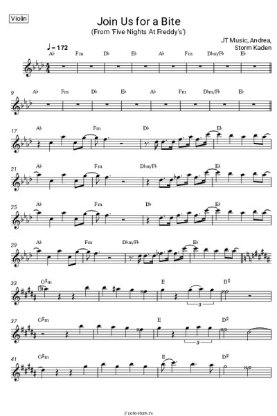 undefined JT Music, Andrea Storm Kaden - Join Us For A Bite (From 'Five Nights At Freddy's')