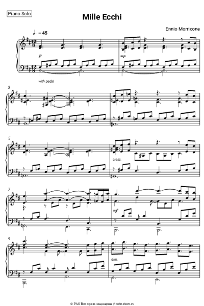 undefined Ennio Morricone - Тысяча отголосков (Главная тема из фильма 'Спрут-2')