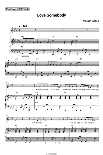 undefined Morgan Wallen - Love Somebody