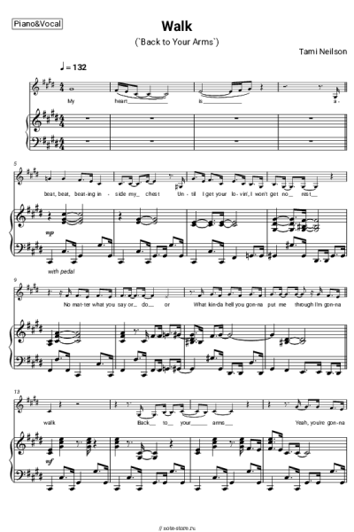 Ноты, аккорды Tami Neilson - Walk (Back to your arms)