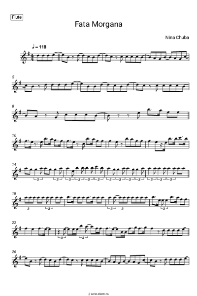 Ноты, аккорды Tokio Hotel, Nina Chuba - Fata Morgana