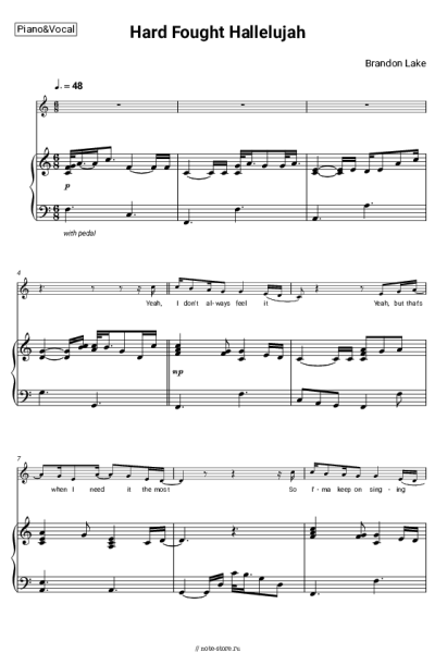 undefined Brandon Lake - Hard Fought Hallelujah