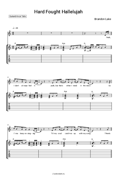 undefined Brandon Lake - Hard Fought Hallelujah