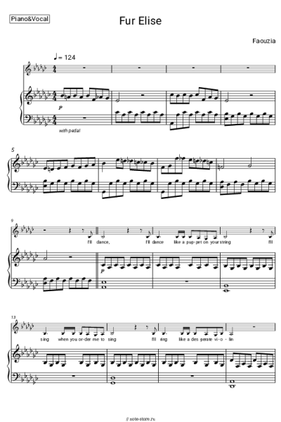 undefined Faouzia - Fur Elise