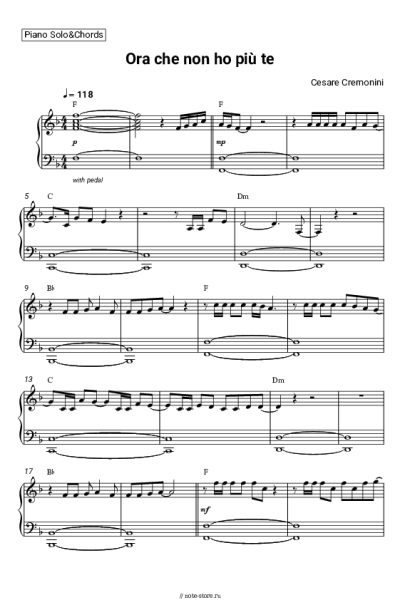 undefined Cesare Cremonini - Ora che non ho più te