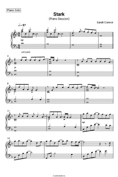 undefined Sarah Connor - Stark (Piano Session)