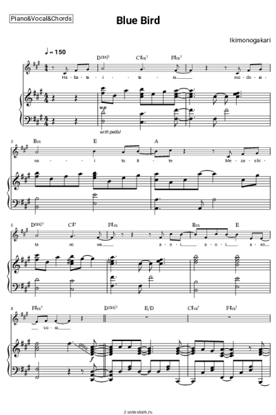 undefined Ikimonogakari - Blue Bird (from 'Naruto Shippuden')