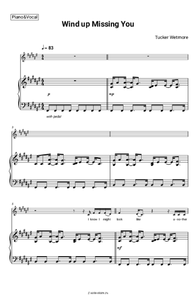 undefined Tucker Wetmore - Wind up Missing You