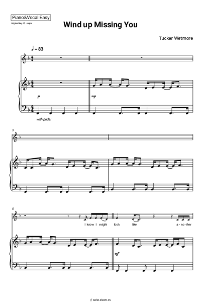undefined Tucker Wetmore - Wind up Missing You