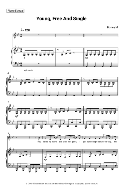 undefined Boney M. - Young, Free And Single