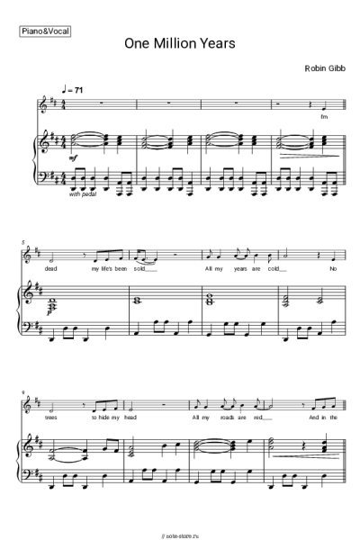 undefined Robin Gibb - One Million Years