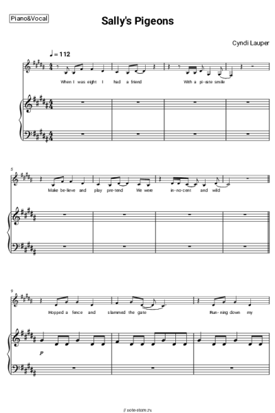 undefined Cyndi Lauper - Sally's Pigeons