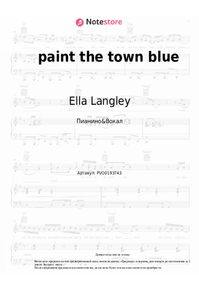 undefined Ella Langley - paint the town blue