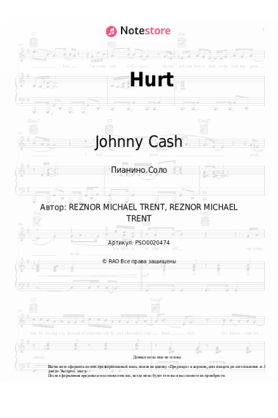 undefined Johnny Cash - Hurt