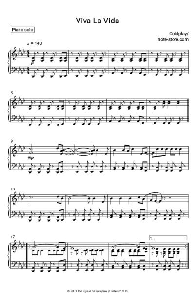 undefined Coldplay - Viva La Vida
