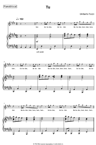 undefined Umberto Tozzi - Tu