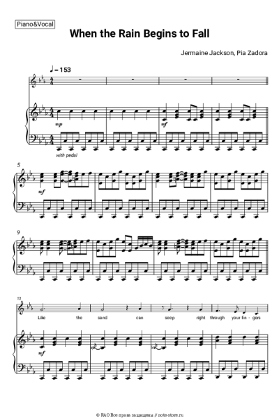 undefined Jermaine Jackson, Pia Zadora - When the Rain Begins to Fall